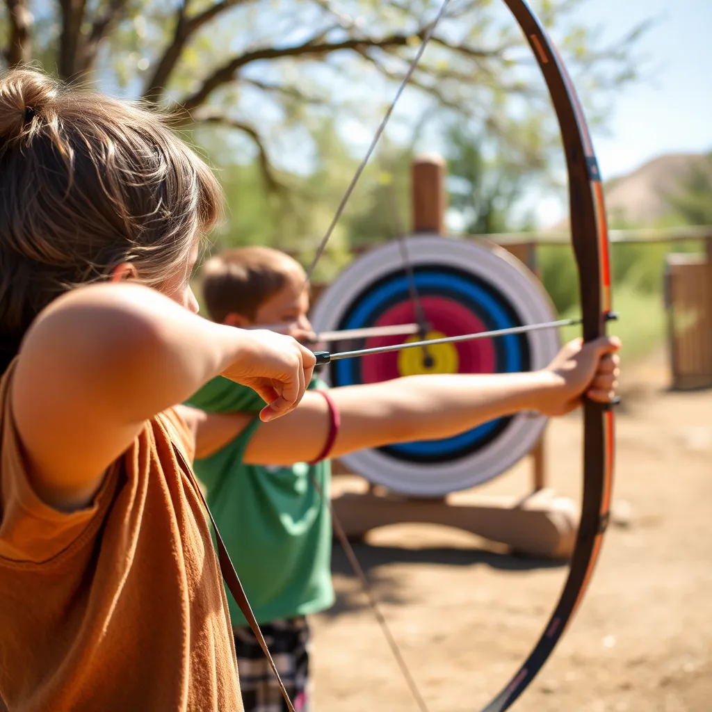 Kids birthday party places Zahr Archery Games in Albuquerque
