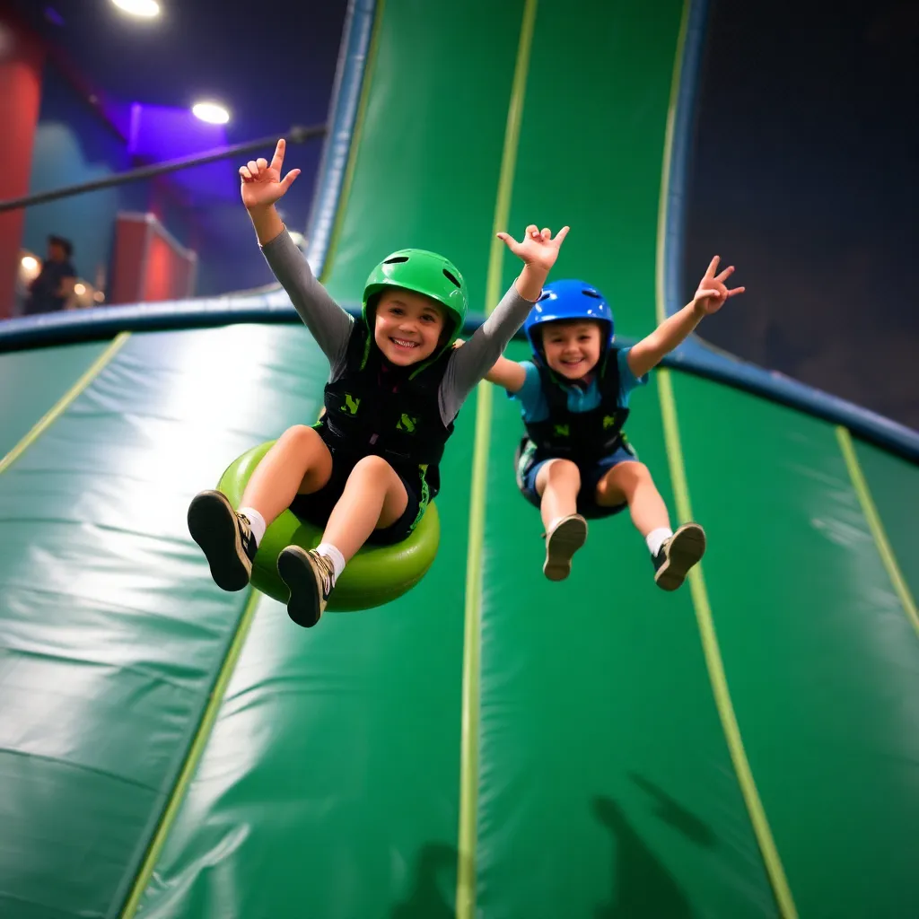Kids birthday party places Zero Gravity Adventure Park in Mounds View